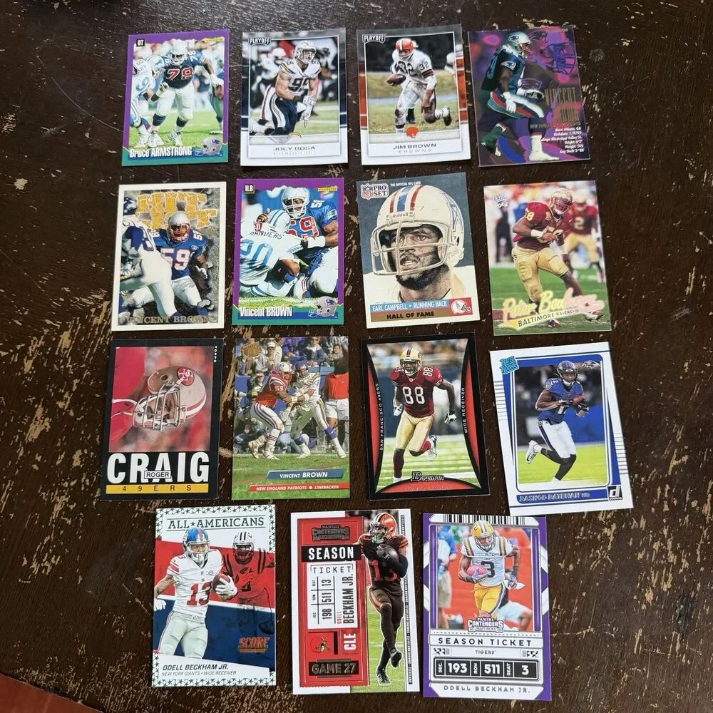 Football Cards Lot 200 NM ALL STARS w 1997 Pacific Diagon Silver Barry Sanders